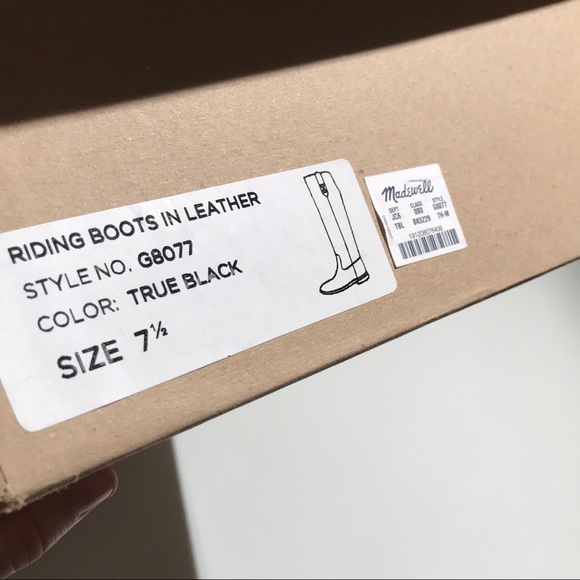 Madewell | NWT black Allie knee high riding boots - Picture 2 of 8